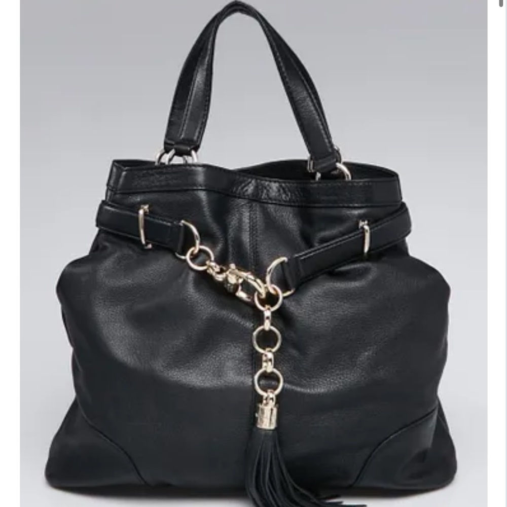 Gucci Black Leather Sienna Tote Bag - Authenticity Guaranteed